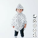 [メール便可] chocolatesoup / GEOMETRY RAINPONCHO ジオメトリーレインポンチョ チョコレートスープ 雨 雨具 モノトーン chocolate soup 誕生日 入園準備 おしゃれ 総柄 男の子 女の子 90cm 100cm 保育園 小学校