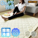 【訳あり】冷感 ラグ 夏 ラグマット 夏用 ひんやり 北欧 おしゃれ シンプル 大きめ q-max 0.3 185×185 185×235cm 涼しい 接触冷感...