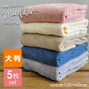 バスタオル セット 5枚 120×60cm 吸水 速乾 軽量 大判 吸水タオル ミニバスタオル マイクロファイバー 水泳 タオル かわいい 可愛い まとめ買い ...