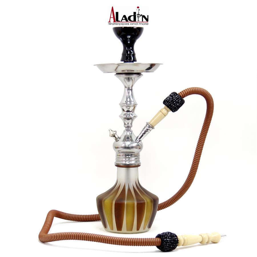 シーシャ パイプ 本体 Aladin ROY 3 BROWN 42cm シーシャ 水タバコ 水パイプ フーカー アロマスモーク ナルギレ shisha hookah