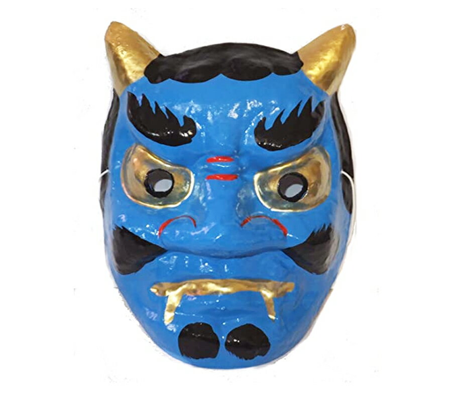 鬼 お面 マスク お面 鬼 面 節分 青鬼 赤鬼 簡単コスプレ イベント コスプレ 衣装 ...