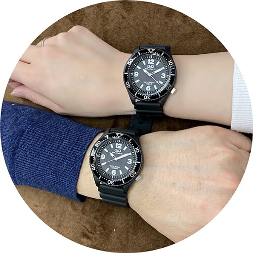 家族 お揃い ペア 夫婦 カップル ペアウォッチ シチズン キューアンドキュー 防水 ソーラー 腕時計 手表 海 レジャー 実用的 プレゼント 学校 仕事用 時計 日本製 チープシチズン ブラック ランキング お祝い