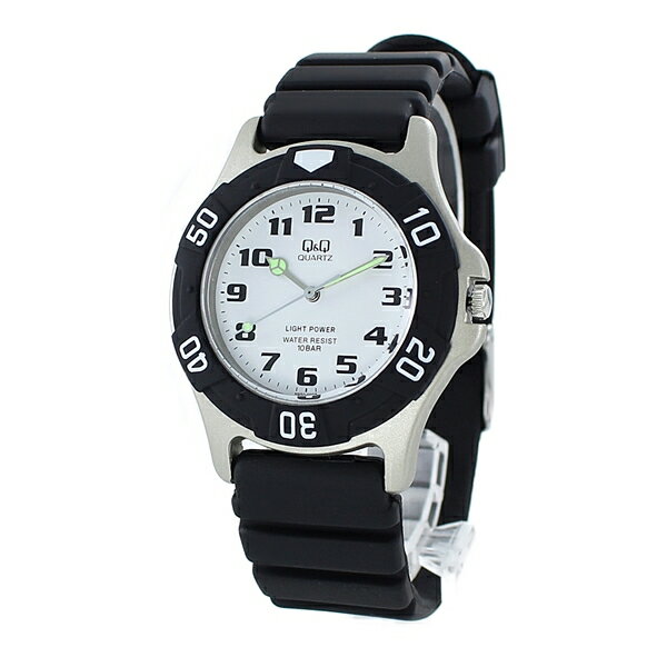 ソーラー 水に強い 見やすい 文字盤 スポーツ 軽い 国内正規品 腕時計 メンズ レディース キッズ シニア シチズン Q&Q チプシチ アナログ SOLARMATE 10気圧防水 カジュアル スタンダード クリスマス プレゼントのサムネイル