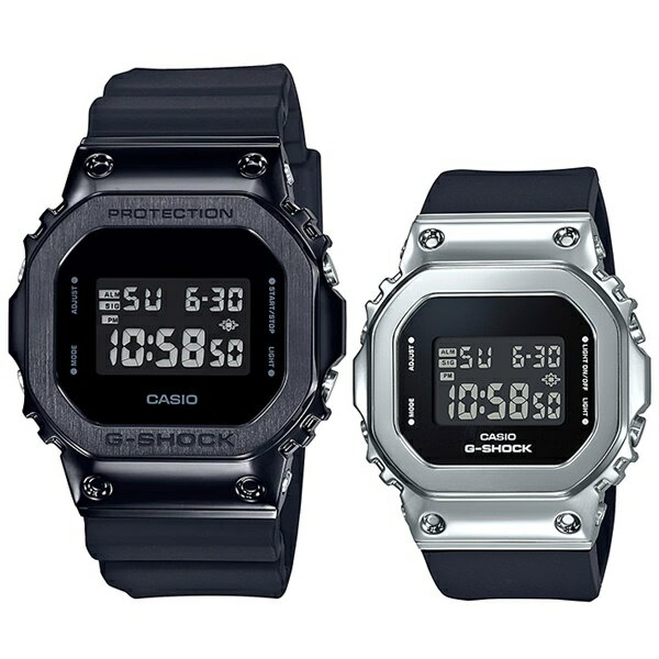 ペアウォッチ カップル CASIO G-SHOCK Gショック ジーショック カシオ メンズ レディース 腕時計 デジタル スクエア 海外モデル メタル..