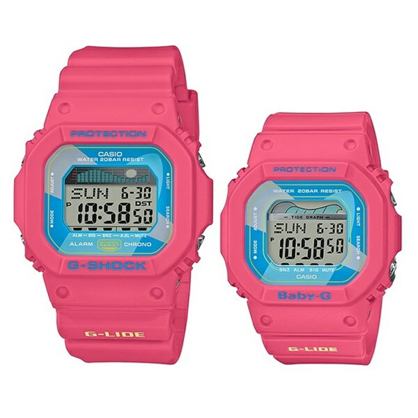 【国内正規品】CASIO G-SHOCK BABY-G Gショック ベビーG カシオ 時計 メンズ レディース 腕時計 ペアウォッチ G-LIDE タイドグラフ ムーンデータ ピンクカラー GLX-5600VH-4JFBLX-560VH-4JF お洒落