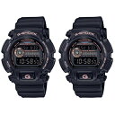 CASIO G-SHOCK Gショック ジーショック カシオ ペアウォッチ 2本セット 同じサイズ 腕時計 デジタル ローズゴールド×ブラック 20気圧防水 海外モデル DW-9052GBX-1A4DW-9052GBX-1A4 男女 カップル ペアセット 誕生日 ギフト お洒落 卒業 入学 お祝い