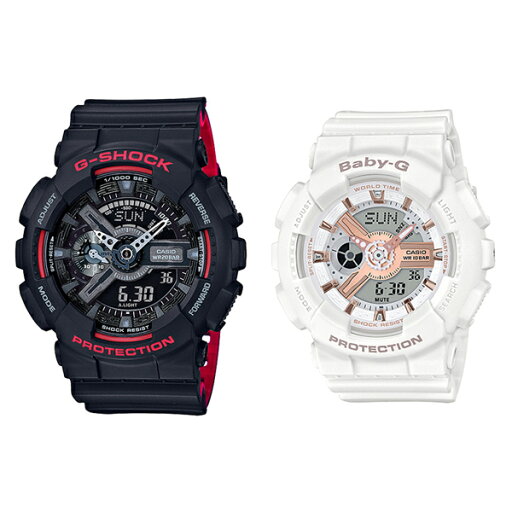 CASIO カシオ Gショック ベビーG 腕時計 手表 ペアウォッチ デジタル&アナログ アナデジ レッド×ブラック ローズゴールド×ホワイト 20気圧防水/10気圧防水 海外モデル GA-110HR-1ABA-110RG-7A お洒落 ランキング お祝い CASIO カシオ Gショック ベビーG 腕時計 手表 ペアウォッチ デジタル&アナログ アナデジ レッド×ブラック ローズゴールド×ホワイト 20気圧防水/10気圧防水 海外モデル GA-110HR-1ABA-110RG-7A お洒落 ランキング お祝い