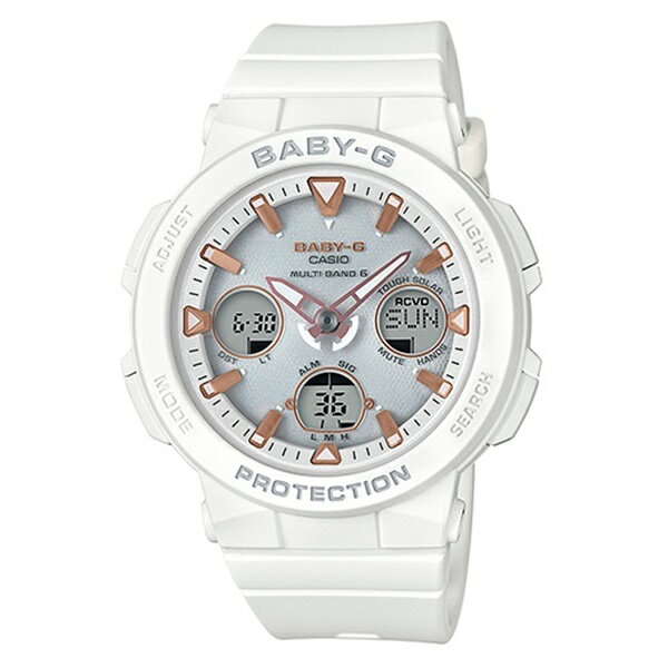 カシオ Baby-G 腕時計（メンズ） 【国内正規品】CASIO カシオ Baby-G ベビーG 時計 レディース 腕時計 アナデジ タフソーラー（ソーラー充電システム）電波受信 BEACH TRAVELER ビーチ トラベラー ネオンイルミネーター BGA-2500-7AJF 誕生日 ギフト お洒落 合格 社会人 内祝い 母の日 お祝い