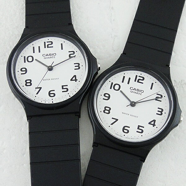 国内正規品 ペア腕時計 ボックス付き カシオ 時計 ペアウォッチ スタンダードアナログ ブラック MQ-24-7B2LLJHMQ-24-7B2LLJH クリスマ...