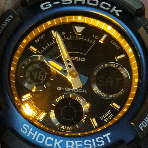 国内正規品 カシオ Gショック 時計 メンズ 腕時計 手表 20気圧防水 アナログ デジタル ブラック ブルー AW-591-2AJF ビジネス 男性 誕生日 ギフト 記念日 クリスマスプレゼント ランキング お祝い