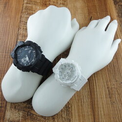 国内正規品カシオGショック×ベビーGペアウォッチブラックホワイトGA-110-1BJFBA-110-7A3JF