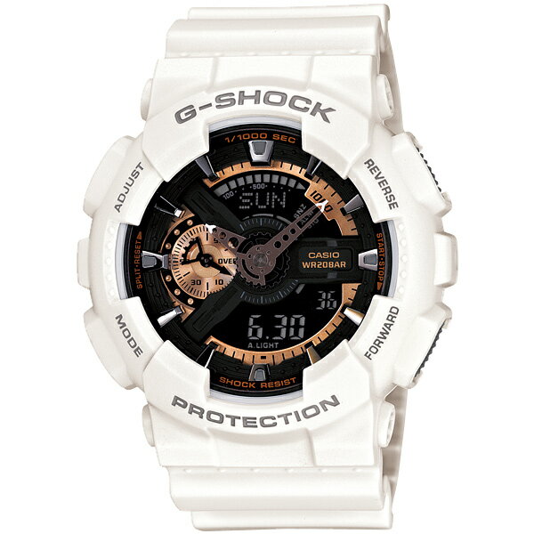 CASIO G-SHOCK Gショック ジーショック カシオ 時計 メンズ 腕時計 20気圧防水 アナログ デジタル アナデジ ホワイト 海外モデル GA-110RG-7A ビジネス 男性 誕生日 お祝い ギフト