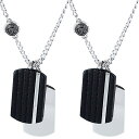 DIESEL ディーゼル ペアネックレス ペンダント ファッション ジュエリー アクセサリー ユニセックス メンズ 父の日 レディース 母の日 プレート シルバ...