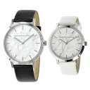 【無料特典付き!】クリスチャンポール 時計 ペアウォッチ 43mm 35mm ホワイトマーブル 大理石柄 ブラック ホワイト 天然皮革 MR-05MRL-03 カップル 男女 ペアセット 誕生日 ギフト 記念日 ランキング お祝い