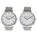 クリスチャンポール 時計 ユニセックス ペアウォッチ シェア 43mm ホワイトマーブル 大理石柄 シルバーケース グレー レザー MWS4302MWS4302 カップル 男女 ペアセット 誕生日 ギフト ランキング お祝い
