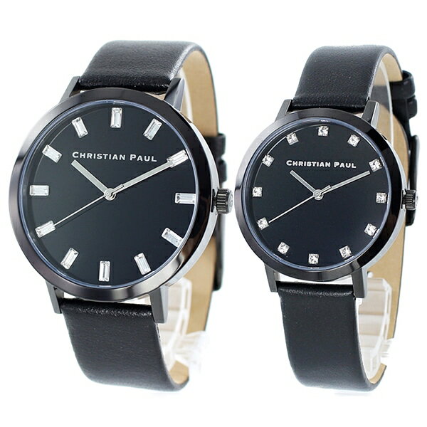 贈り物 喜ばれる ペア 結婚祝い 結婚夫婦 クリスチャンポール 腕時計 手表 ペアウォッチ メンズ 父の日 レディース 母の日 ブラック ランキング お祝い
