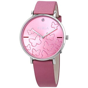 FURLA フルラ 時計 レディース 腕時計 女性 ピンク バタフライ 蝶々 革 レザー R4251113507 ビジネス 女性 ブランド 時計 誕生日 お祝い クリスマスプレゼント ギフト お洒落