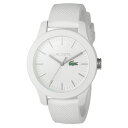 LACOSTE ラコステ メンズ レディース 腕時計 L.12.12 ホワイト ラバー 2000954 記念日 内祝い 母の日 お祝い