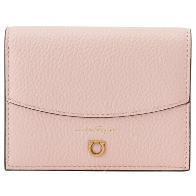 サルバトーレフェラガモ Salvatore Ferragamo 220260 0742476 003 ガンチーニ 三つ折り財布 コンパクトウォレット ピンク レディース ガンチーノ 220260 742476 GANCIN COMPACT WALLET クリスマス プレゼント