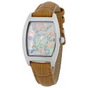 ミッシェルジョルダン ミッシェルジョルダン 時計 レディース 腕時計 ソーラー トノー型ダイヤモンド シルバー×ブラウン 牛革 レザー 大人上品 SL-2000-3 時計 誕生日 ギフト 記念日 内祝い 母の日 お祝い
