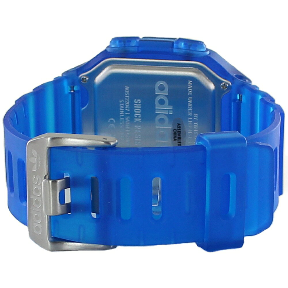 アディダス ペアウォッチ デジタル 腕時計 手表 スケルトン ブルー お揃い ペア カップル プレゼント ブランド おしゃれ ペアギフト 誕生日 結婚式 結婚記念日 両親 夫婦贈り物 クリスマスプレゼント ランキング お祝い