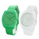 【アクセ収納ケースつき】アディダス 腕時計 ペアウォッチ おそろい時計 同じサイズ メンズ レディース グリーン ホワイト 緑 白 ラバー CJ6362CJ6360 ペアセット カップル ブランド 誕生日 お祝い プレゼント ギフト