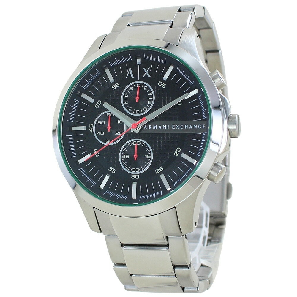 アルマーニエクスチェンジ 腕時計 メンズ 46mm クロノグラフ シルバー ブラック クォーツ ブランドウォッチ 誕生日 プレゼント ギフト 男性 誕生日 成人 卒業 入学 2