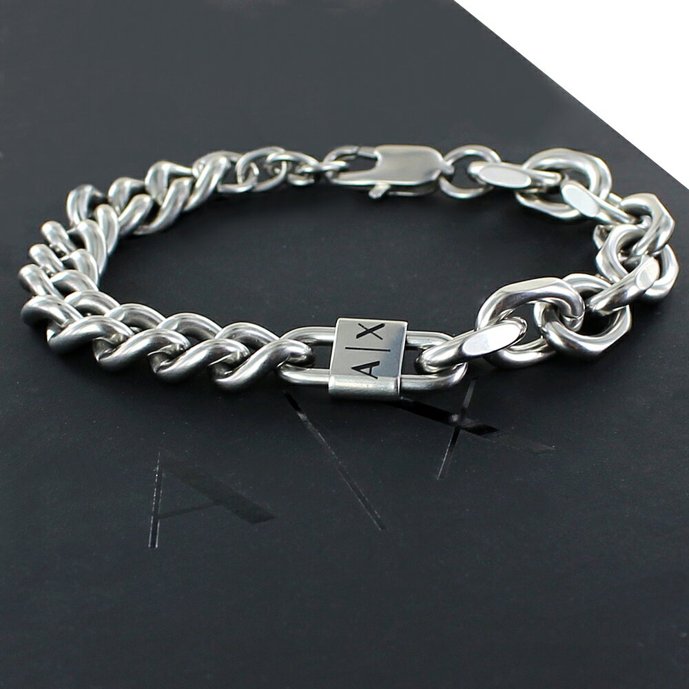 アルマーニエクスチェンジ チェーンブレスレット メンズ レディース ブランド ユニセックス 大人 シンプル ブレスレット 男性 女性 プレゼント ギフト 誕生日...