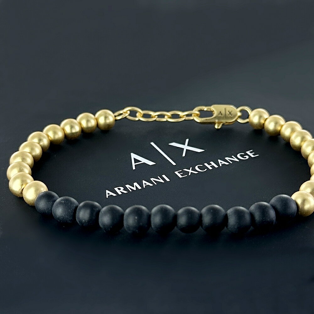 アルマーニエクスチェンジ ブレスレット メンズ レディース チェーンブレスレット ビーズブレスレット シンプル 男性 プレゼント メンズアクセサリー ブランド ...
