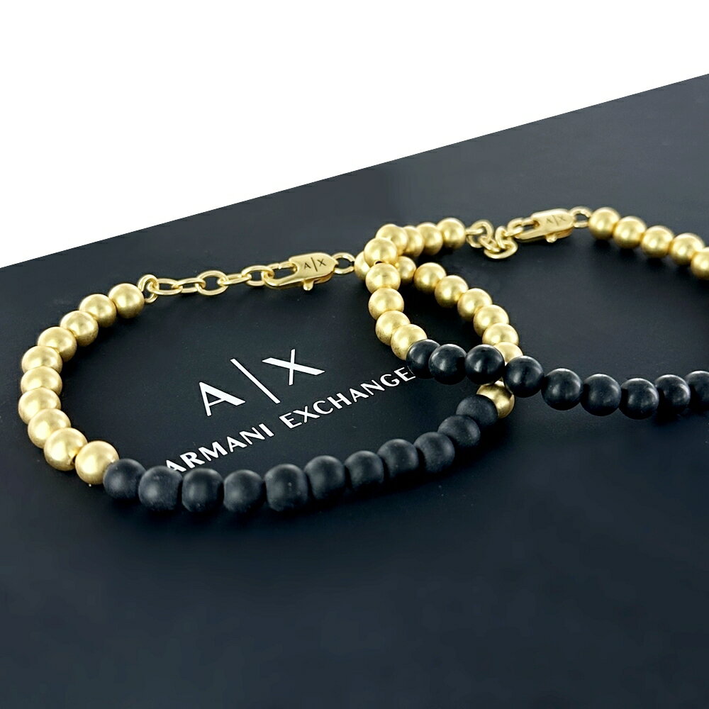 ペアブレスレット アルマーニエクスチェンジ おそろい お揃い チェーンブレスレット ペア アクセサリー 誕生日 記念日 プレゼント 結婚祝い 結婚記念日 カップ...