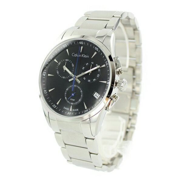 【時計＆選べるベルトセット】カルバンクライン 腕時計 メンズ BOLD ボールド クロノグラフウォッチ 紳士 本革ベルト 男性 彼氏 旦那 父の日 K5A27141-set ビジネス 男女 時計 誕生日 お祝い ギフト