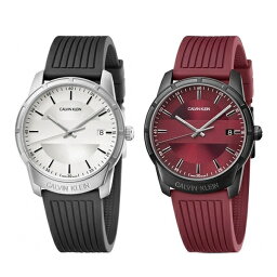 【ペア収納BOX付】Calvin Klein カルバンクライン 腕時計 おそろい ペアウォッチ 時計 2本セット エビデンス シンプル モダン ブラック レッド K8R111D6K8R114UP 記念日 クリスマス プレゼント 2022