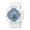 【アウトドア・旅行に!】海外モデル カシオ Baby-G ベビーG ベビージー レディース 腕時計 手表 ブルー ホワイト 白いとけい 安心防水 BA-130-7A2 合格 社会人 記念日 ポイント消化