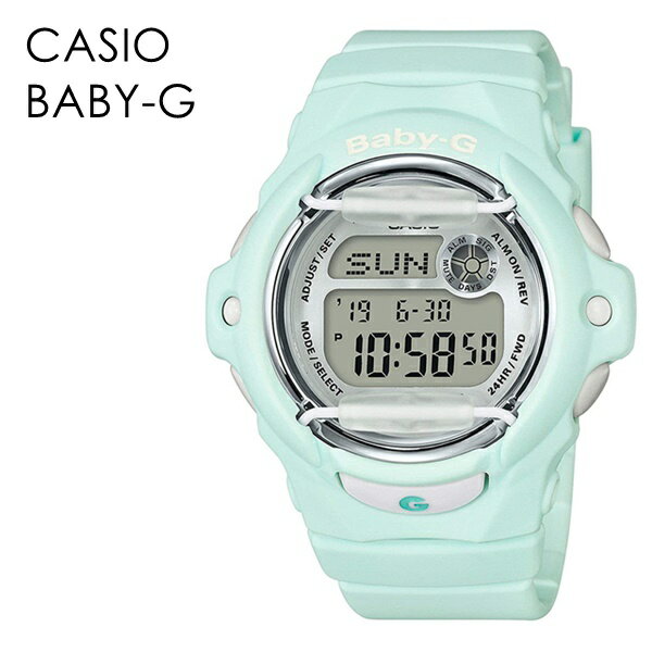 カシオ 腕時計 女の子 キャンプ アウトドア プレゼント カシオ Baby-G ベビーG レディース 腕時計 電話番号メモリー デジタル 時計 カジュアル 女の子 キッズ 子供 パステルグリーン 内祝い 母の日 お祝い