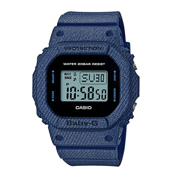 其它 - 【海外モデル】カシオ Baby-G ベビーG 腕時計 手表 DENIM'D COLOR レディース デジタル デニムカラー スクエア 四角 防水 BGD-560DE-2 誕生日 ギフト 合格 社会人 記念日 ポイント消化