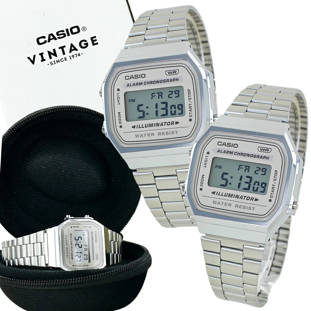 カシオ ペアウォッチ 日本未発売 チプカシ デジタル 腕時計 手表 ケース付き 2個セット 親子 ペアルック カップル 夫婦 両親 プレゼント お揃い ペアギフト おしゃれ メンズ レディース キッズ 誕生日 結婚式 結婚記念日 敬老の日 卒業 入学 お祝い