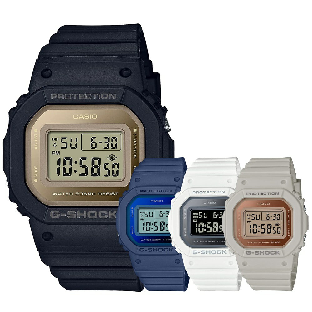 カシオ G-SHOCK 腕時計（レディース） カシオ Gショック 定番スクエアモデル 可愛い 小型 薄型 メタリック感 レディース ファッション カジュアル シンプル 腕時計 デジタル CASIO G-SHOCK 選べるシリーズ 内祝い 父の日 お祝い