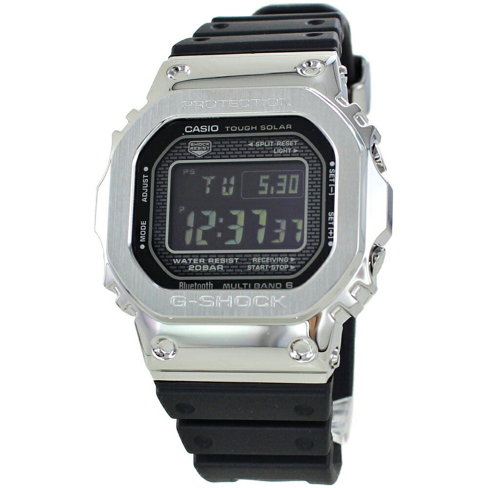 CASIO G-SHOCK Gショック ジーショック カシオ 腕時計 手表 ORIGIN デジタル 電波 ソーラー スマートフォンリンク Bluetooth対応 シルバー×ブラック 海外モデル GMW-B5000-1 ビジネス 男性 誕生日 ギフト 記念日 ランキング お祝い
