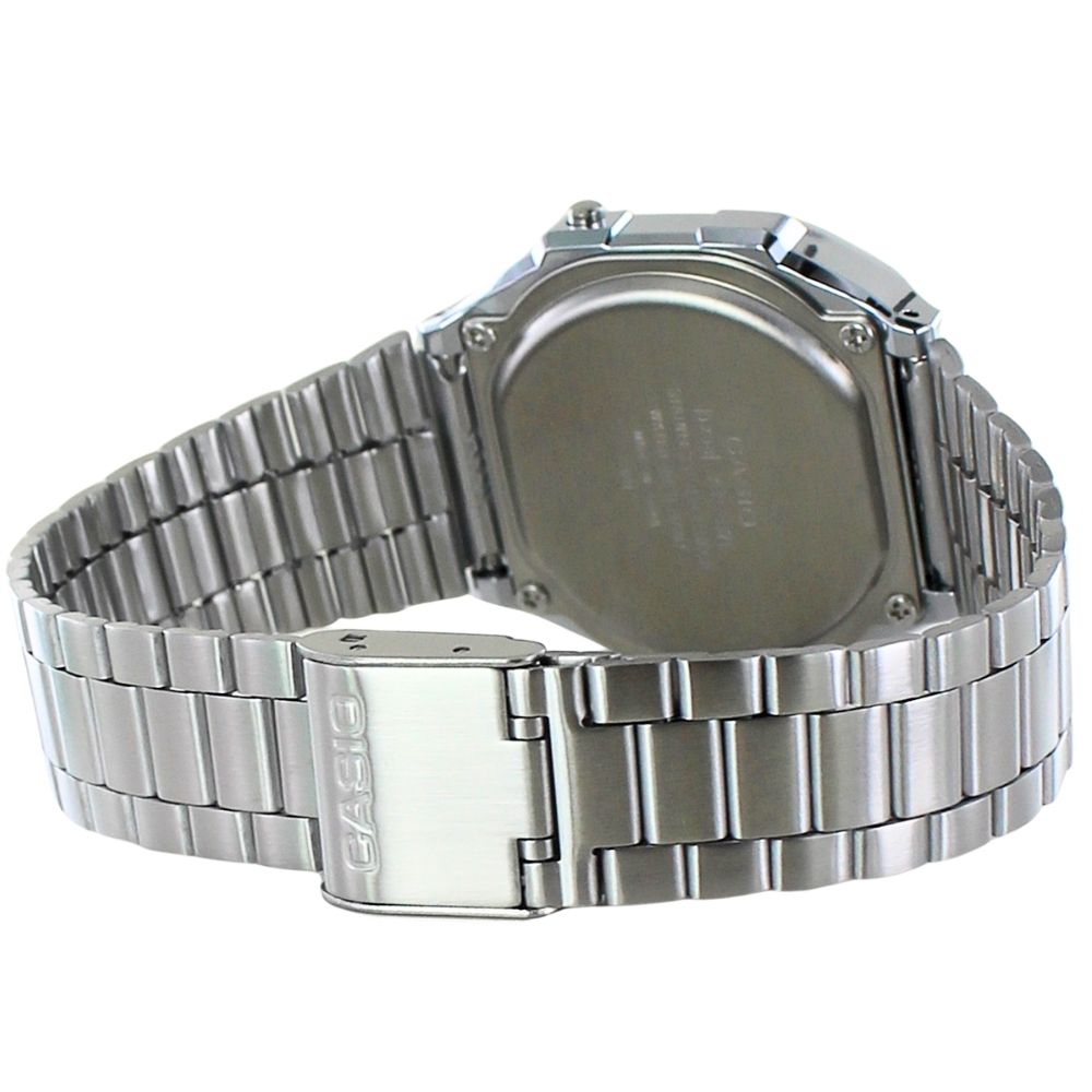 カシオ クラシック プレミアム 日本未発売 デジタル 腕時計 手表 メンズ レディース キッズ 男女兼用 シンプル 時計 ブルー シルバー メタルバンド 男の子 女の子 誕生日プレゼント 小学生 中学生 高校生 大学生 彼氏 彼女 父 母 誕生日プレゼント 卒業 入学 お祝い