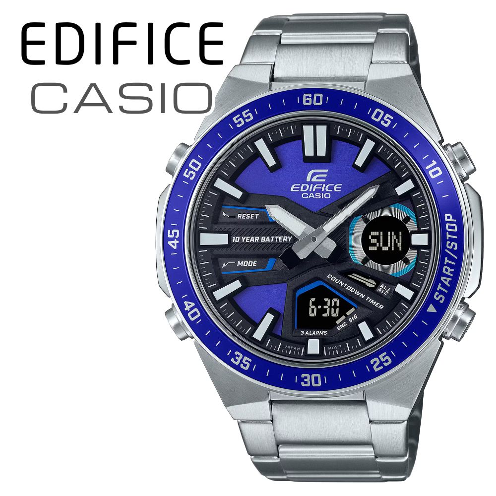 楽天市場】casio edifice（文字盤カラーブルー）の通販