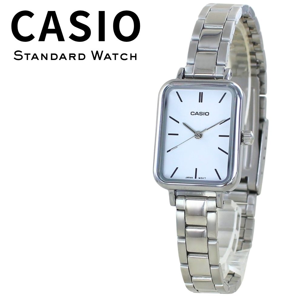 箱なし カシオ 腕時計 レディース CASIO ホワイト 白 シルバー スクエア 長方形 メタル 海外モデル 逆輸入 小さめ 薄型 シンプル 上品 仕事 通勤 就職祝い 誕生日 母の日 プレゼント ギフト ★★★&nbsp;シンプルなお届け仕様&nbsp;★★★ 腕時計本体と 保証書・取扱案内を プチプチ・防水梱包で安心発送。 ※取扱説明書はQRコードでご案内する場合があります。 ※カシオ純正BOXは付属しません -------------------------------------- ★★★&nbsp;CASIO&nbsp;レディースウォッチ&nbsp;★★★ 明るいホワイト文字盤に シルバーのメタルベルトを合わせた、 CASIO海外モデルのレディース腕時計。 すっきりとした長方形のスクエアケースと シンプルなバーインデックスが上品な印象。 小さめ＆薄型で腕元になじみやすく、 普段使いから仕事・通勤まで活躍します。 誕生日や就職祝いなど、 女性へのプレゼントにもおすすめです。 -------------------------------------- ★★★&nbsp;ホワイト&nbsp;×&nbsp;スクエア&nbsp;★★★ ■&nbsp;ホワイト文字盤 清潔感のあるシンプルで上品なデザイン ■&nbsp;スクエアケース すっきりとした長方形のクラシカルなフォルム ■&nbsp;小さめサイズ ケース幅約20.7mmのコンパクトなサイズ感 ■&nbsp;薄型デザイン 厚さ約7.7mmですっきりとした着け心地 -------------------------------------- ■ブランド CASIO（カシオ） ■ムーブメント クォーツ（電池式） ■防水性 日常生活防水 ■サイズ ケース：約37.7×20.7×7.7mm 腕周り：約12〜19cm ■カラー ・文字盤：ホワイト ・ケース：シルバー ・ベルト：シルバー ■付属品 腕時計本体 ＋ 保証書・取扱案内 ※専用BOXは付属しません ■保証期間 1年間 LTP-V009D-7E-n ■こんな方におすすめ ・ホワイト文字盤のCASIO腕時計を探している ・小さめのスクエア腕時計が好き ・薄型で仕事や通勤に使える腕時計を探している ・海外モデル、逆輸入のCASIO腕時計を探している ・誕生日、就職祝い、母の日など女性へのプレゼントを探している関連商品箱なし カシオ 腕時計 レディース CASIO アイスブルー アクア ...箱なし カシオ 腕時計 レディース CASIO ブラック シルバー ス...箱なし カシオ 腕時計 レディース CASIO ホワイト シルバー ロ...4,400円4,400円4,400円箱なし カシオ 腕時計 レディース CASIO ホワイト シルバー 曜...箱なし カシオ 腕時計 レディース CASIO ピンク シルバー ロー...カシオ CASIO 腕時計 レディース 収納ケース付き チープカシオ ...4,400円4,400円4,400円箱なし カシオ 腕時計 レディース CASIO ホワイト ブラウン シ...箱なし カシオ 腕時計 レディース CASIO ブラック シルバー レ...正規品 カシオ 腕時計 レディース ホワイト文字盤 ステンレス 防水 ...4,400円4,400円4,400円