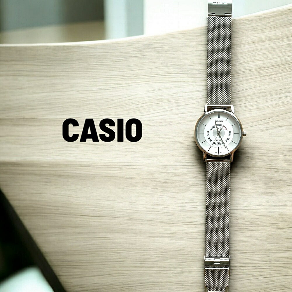CASIO デジタル腕時計 シルバー メッシュバンド CASIO（カシオ）の「【60】【CASIO（カシオ）】デジタルミニ