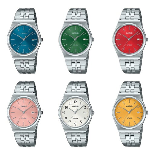 カシオ CASIO 腕時計 収納ケース付き メンズ レディース 男女兼用 ステンレスベルト デイト付き 50m防水 シンプル おしゃれ 日常使い ビジネス カジュアル 学生 社会人 プレゼント ギフト 時計 クリスマスプレゼント ランキング お祝い