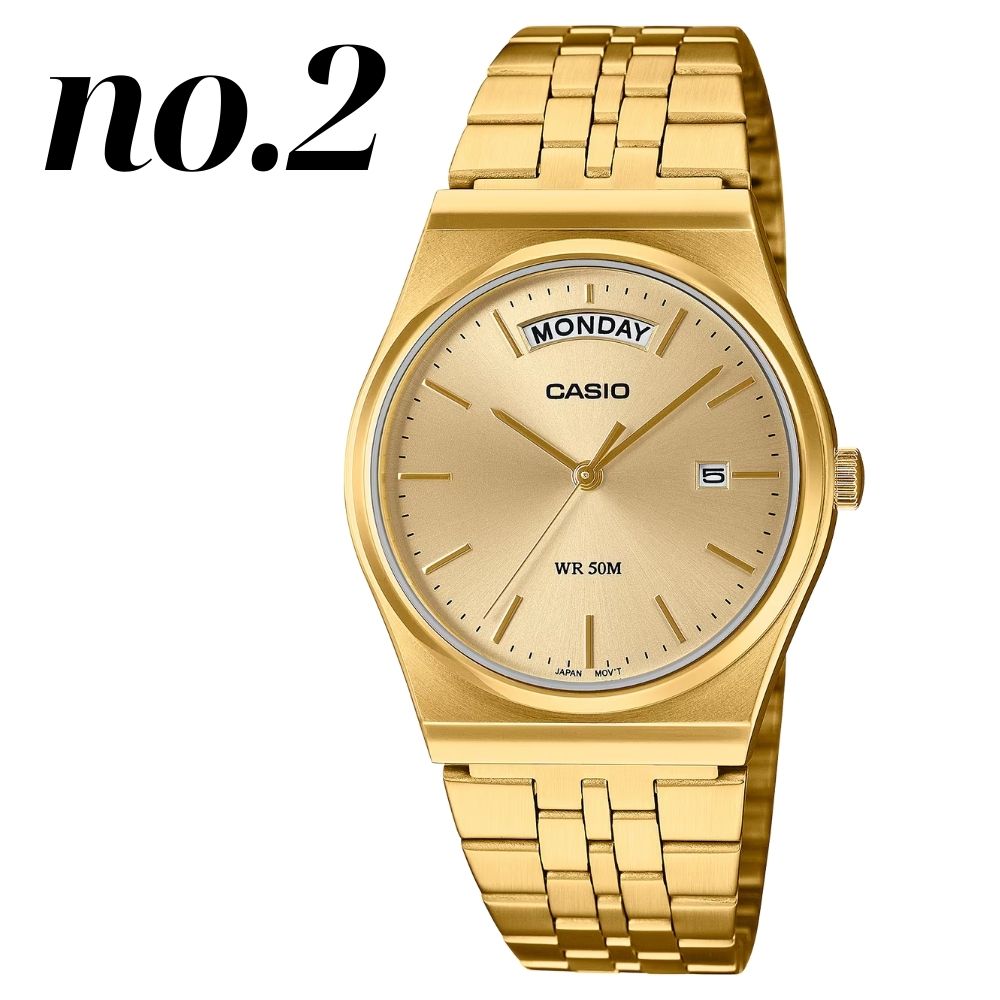 CASIO カシオ　腕時計　ゴールド　グリーン　日本未発売　希少　新品 CASIO】ゴールド×グリーンがクラシックな新作モデル - チック