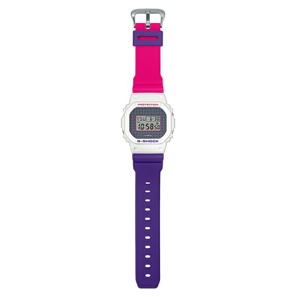 CASIO G-SHOCK Gショック ジーショック カシオ 時計 メンズ レディース 腕時計 手表 デジタル 2本セット 90年代 90'S スクエアフェイス ブルー パープル ピンク ジオメトリック DW-5600THB-7DW-5600THB-7 ブランド 男女 カップル ペアセット 誕生日 ギフト 卒業 入学 お祝い