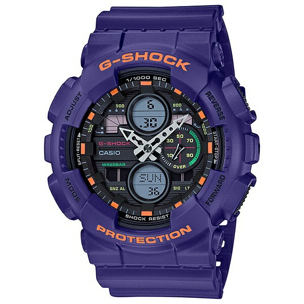 カジュアル オシャレ 珍しい紫色 パープル CASIO G-SHOCK Gショック ジーショック カシオ 時計 メンズ 腕時計 BASIC アナデジ ビッグケース 20気圧防水 90年代 記念日 内祝い 母の日 お祝い