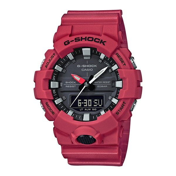 【大きい ビックケース】カシオ Gショック G-SHOCK 海外モデル メンズ レディース 腕時計 アナログデジタル 多機能 防水 レッド 赤い時計 GA-800-4A誕生日 ギフト 内祝い 母の日 お祝い