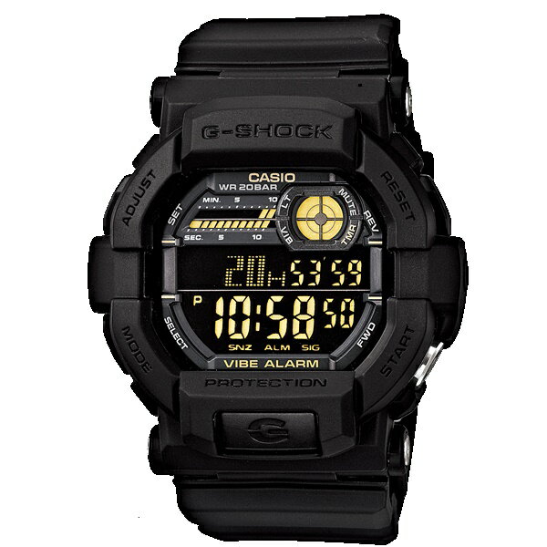 カジュアル 実用的 見やすい CASIO G-SHOCK Gショック ジーショック カシオ メンズ 腕時計 デジタル ブラック 海外モデル タイマー バイブレーション 音 LEDライト フラッシュ タイマー 内祝い 母の日 お祝い