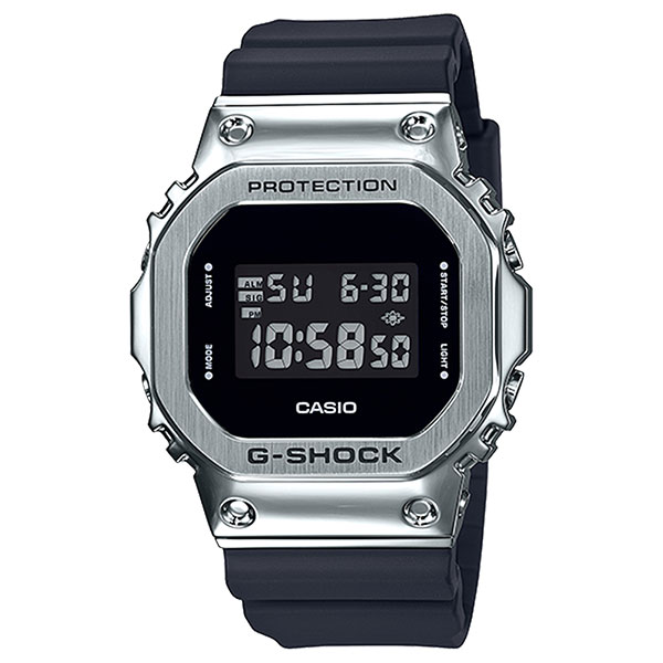 【国内正規品】CASIO カシオ G-SHOCK Gショック ジーショック 時計 メンズ 腕時計 ORIGIN デジタル シルバー×ブラック ステンレス×樹脂 GM-5600-1JF ビジネス 男性 誕生日 お祝い ギフト クリスマス プレゼント