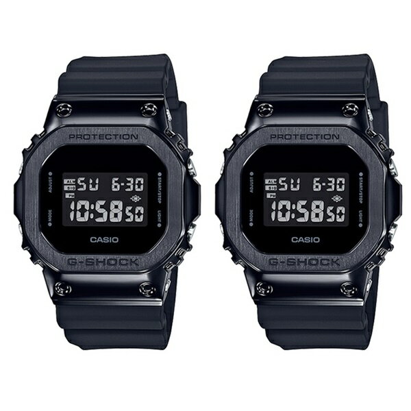 楽天ペアウォッチ 腕時計 ノップルCASIO G-SHOCK Gショック ジーショック カシオ 時計 メンズ レディース ペアウォッチ 腕時計 デジタル 同モデル 2本セット 反転液晶 樹脂 ステンレス メタル素材 軽量 GM-5600B-1GM-5600B-1 内祝い 母の日 お祝い